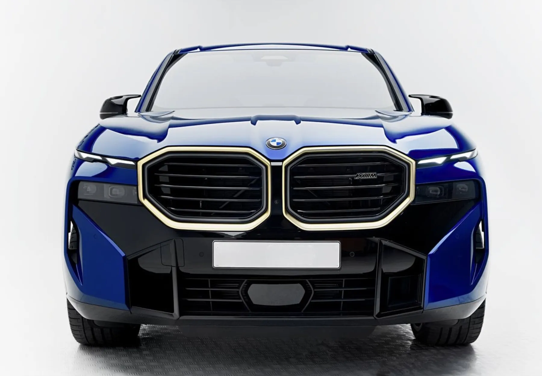 BMW XM Blue front view