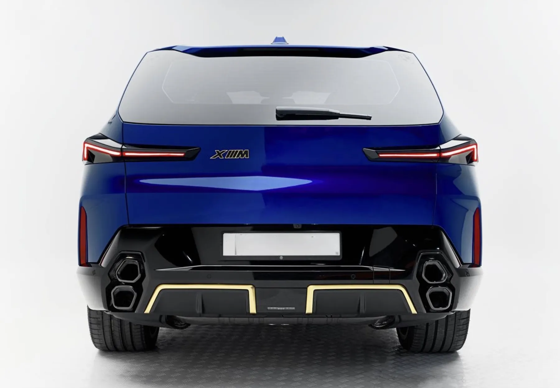 BMW XM Blue rear view