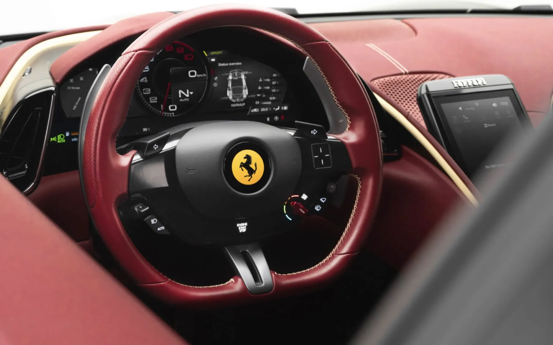 Ferrari Roma кокпит details
