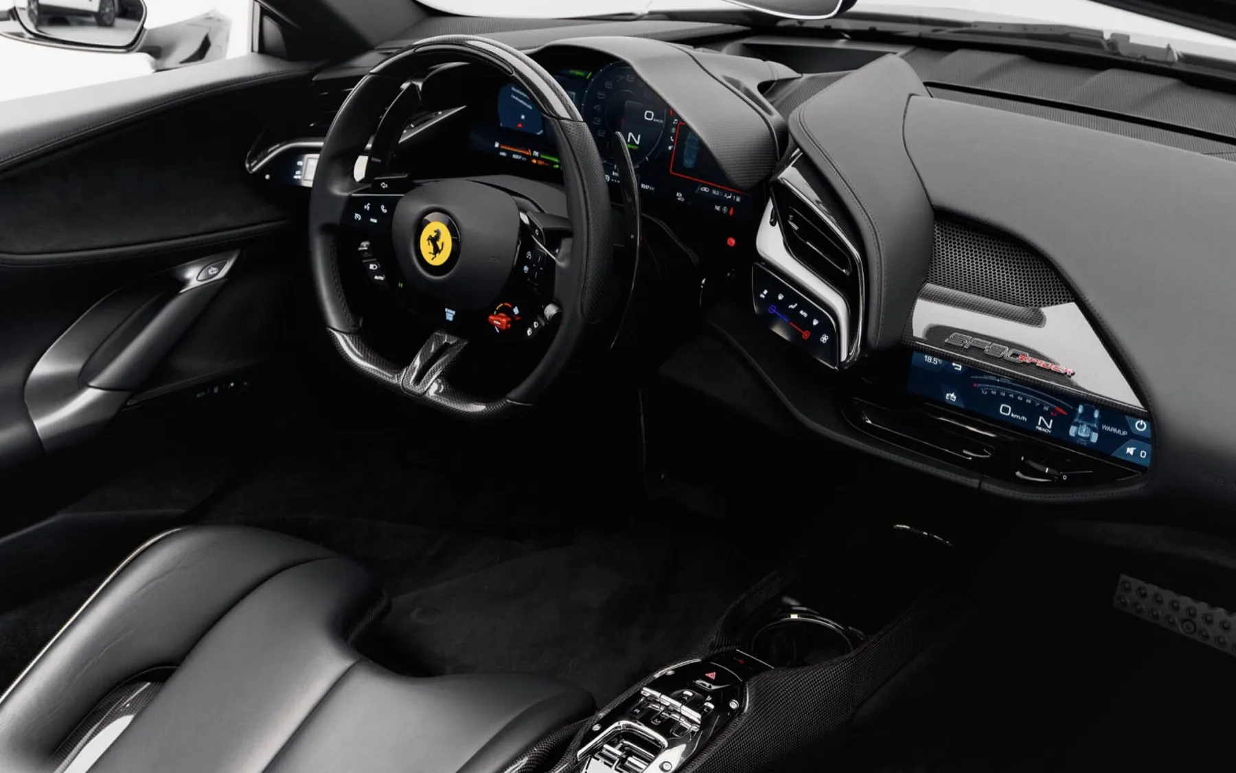 Ferrari SF90 кокпит details