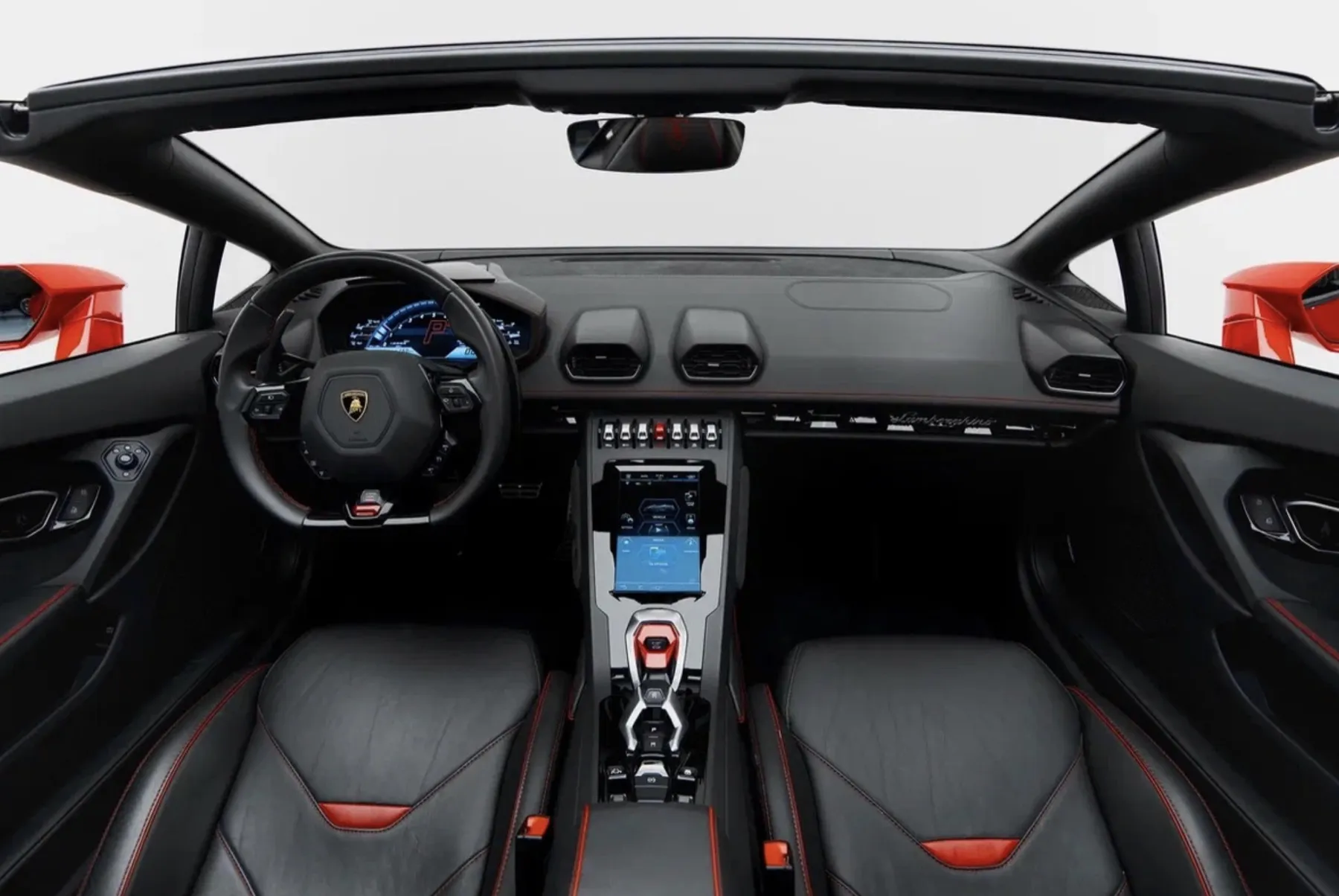 Lamborghini Huracan EVO Spyder Red side profile