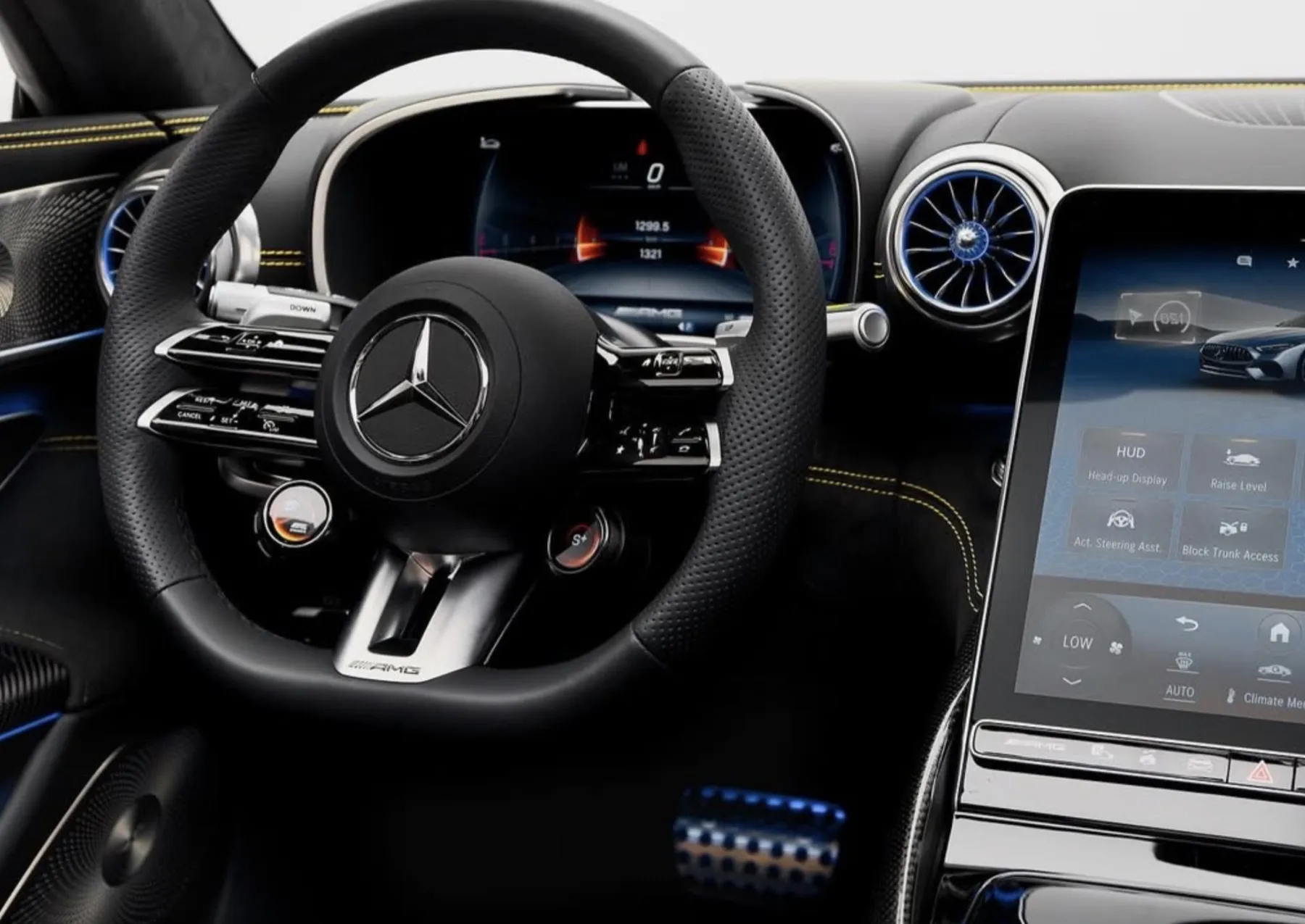 Mercedes-Benz SL63 steering detail