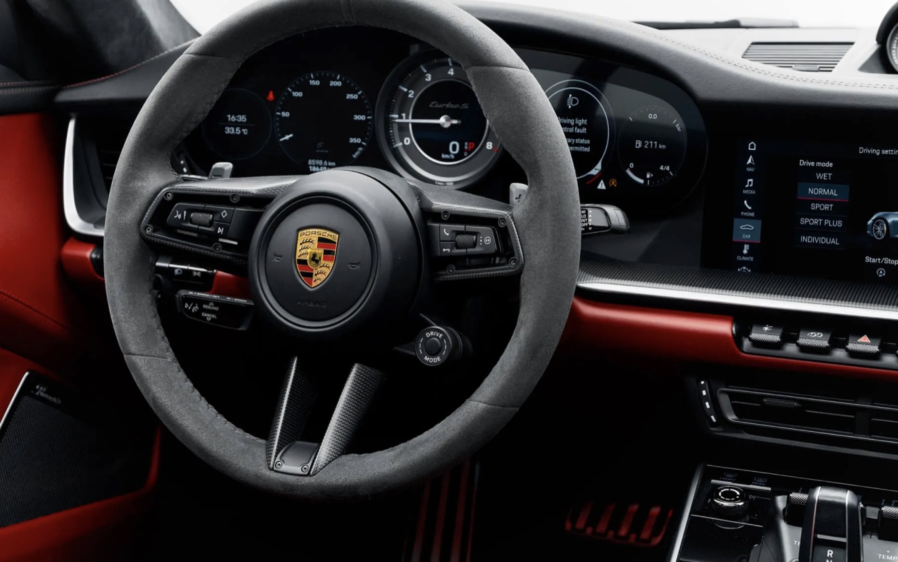 Porsche 911 Turbo S кокпит details
