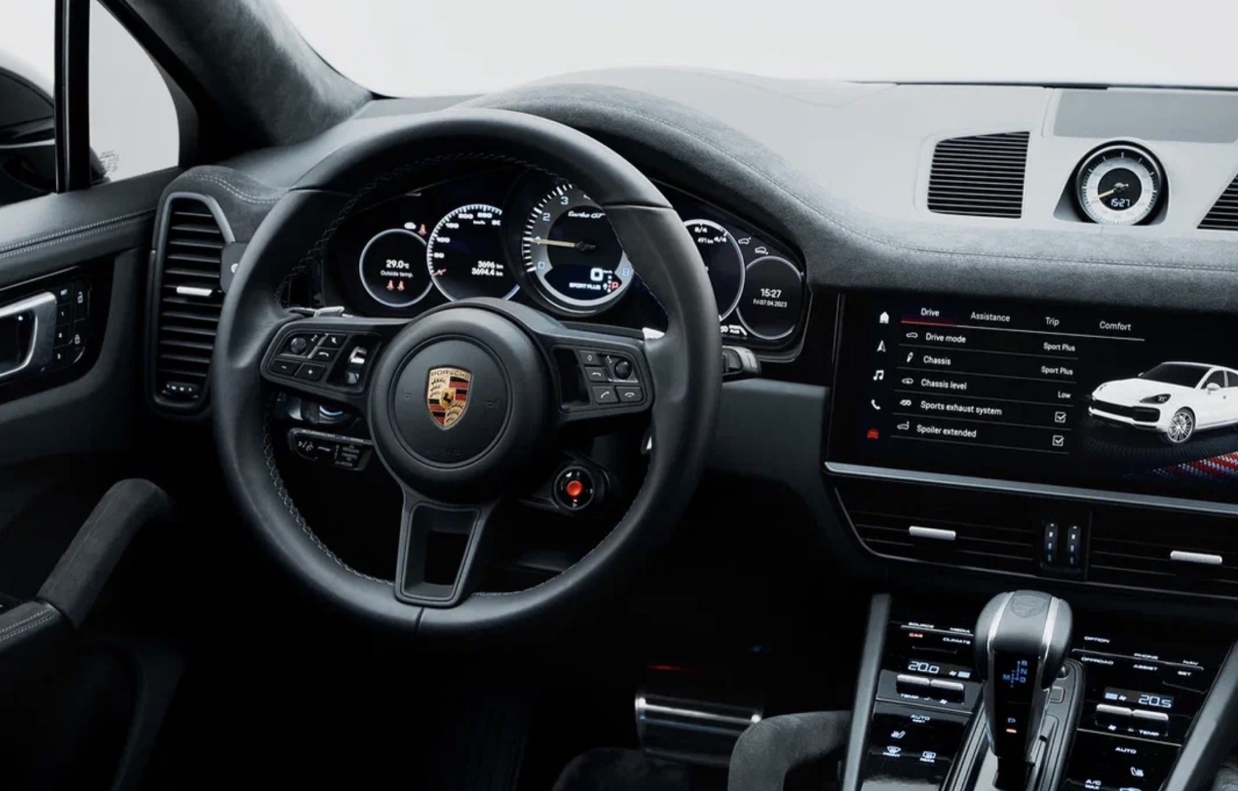 Porsche Cayenne Turbo GT кокпит details
