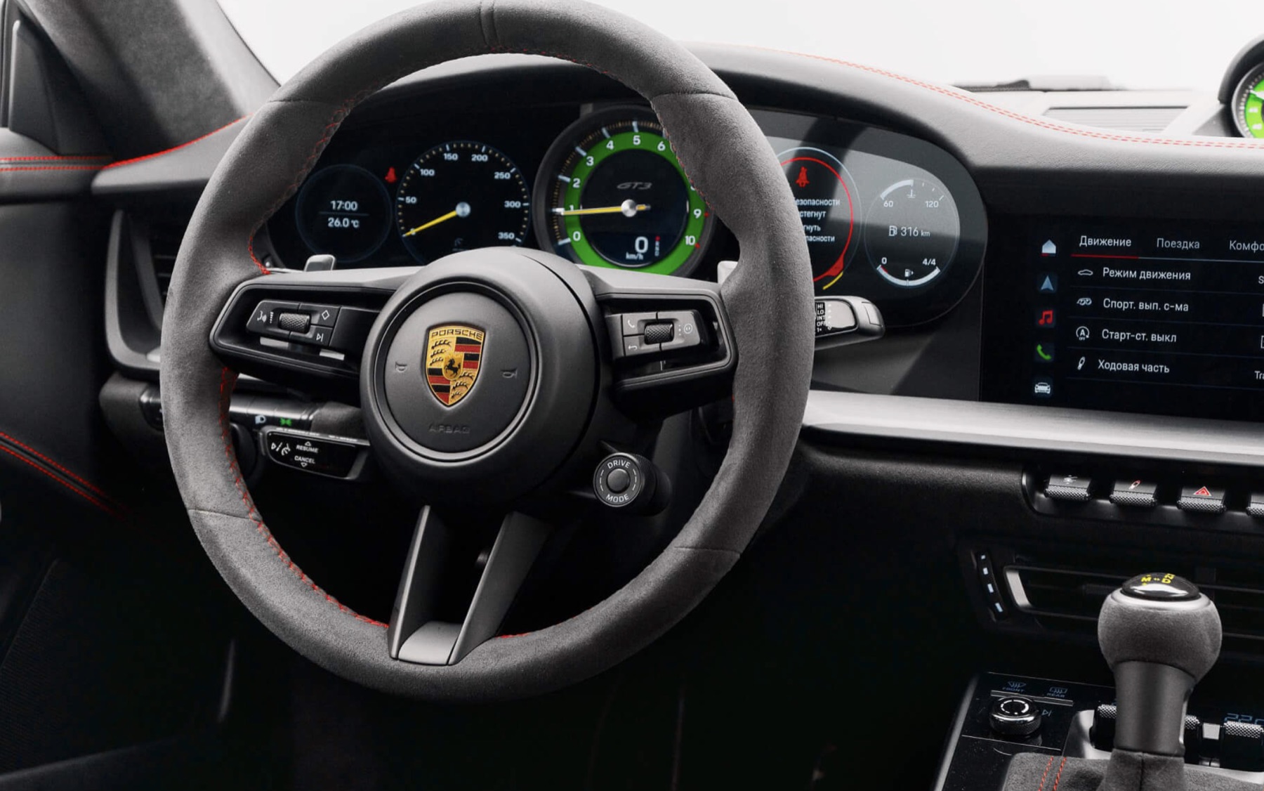Porsche GT3 кокпит details