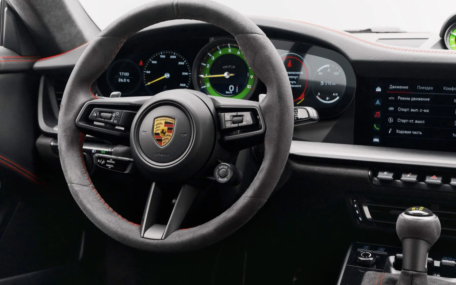 Porsche GT3 кокпит details