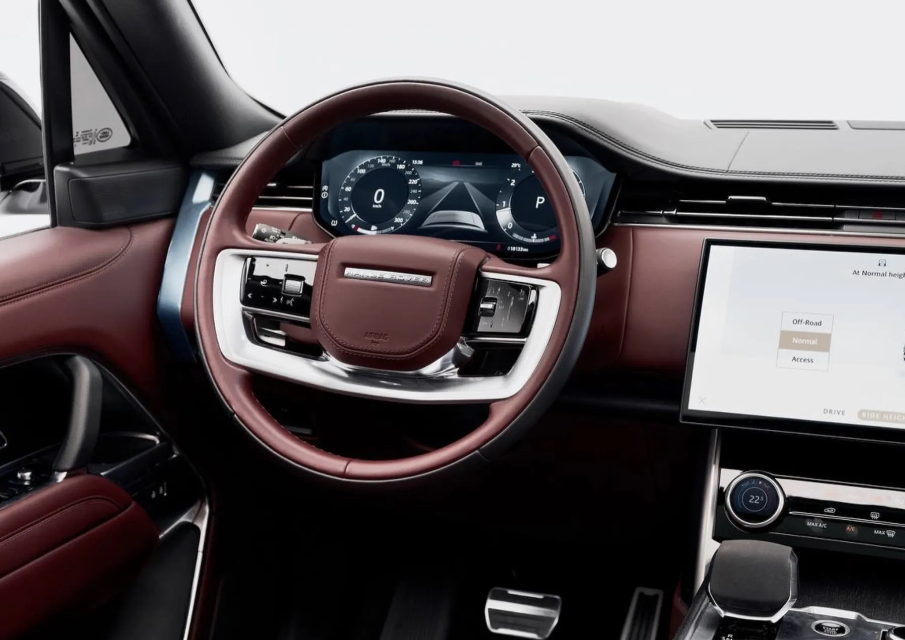 Range Rover Vogue seats view